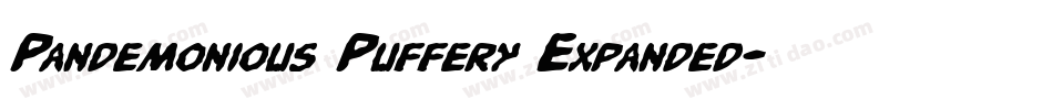 Pandemonious Puffery Expanded字体转换